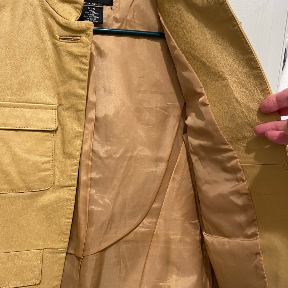 Metrostyle Camel Leather Jacket - image 5